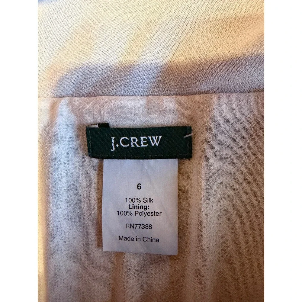 J. Crew Tie-Dye‎ Silk Maxi Dress Size 6 Beaded Neckline Boho Festival Goddess